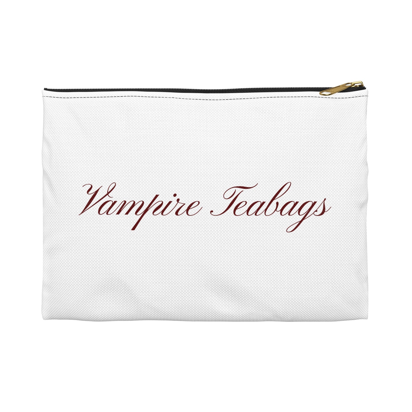 Vampire Teabags Accessory Pouch | Cute Cosmetic Bag, Halloween Gift, Witchy Supplies, Gothic Makeup Case, Quirky Storage