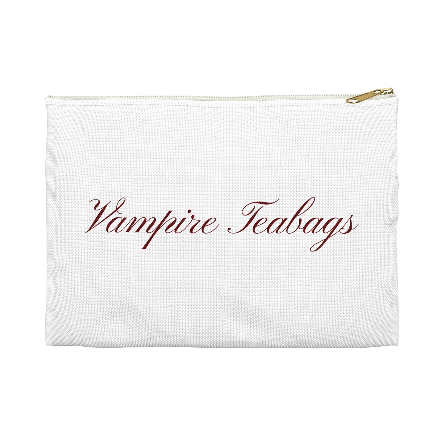 Vampire Teabags Accessory Pouch | Cute Cosmetic Bag, Halloween Gift, Witchy Supplies, Gothic Makeup Case, Quirky Storage