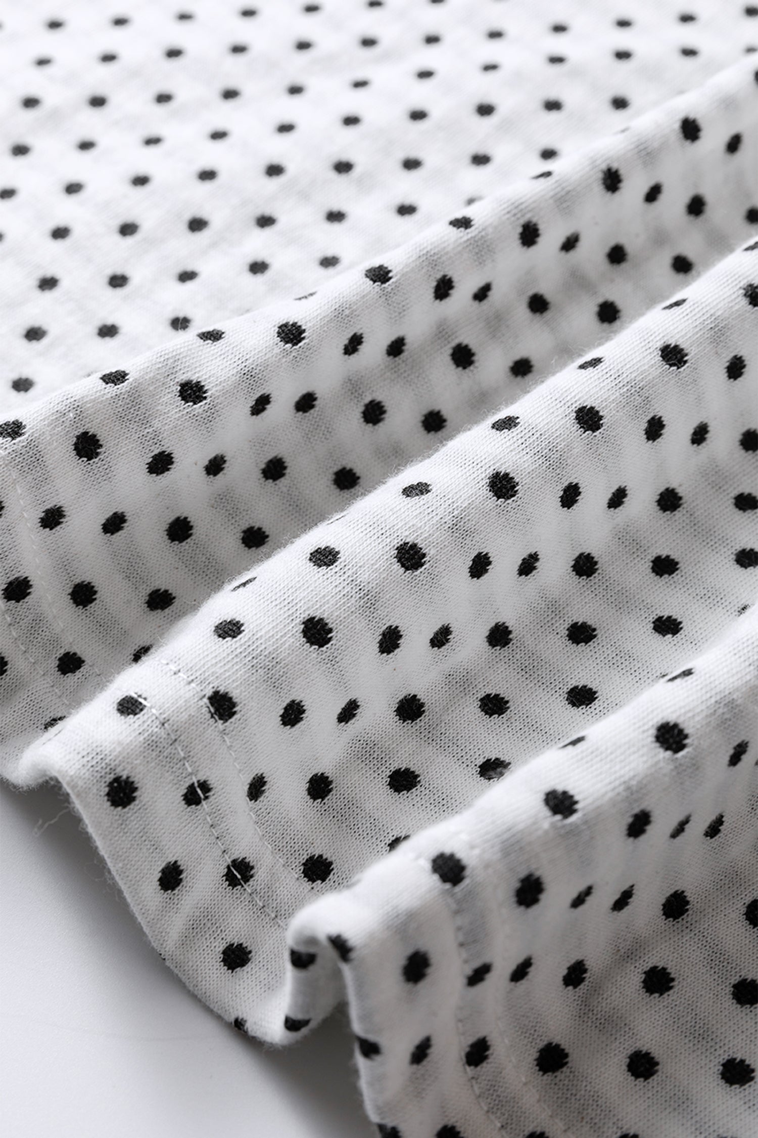 Beige Plus Size Dot Print Striped Patchwork Long Sleeve Henley Top